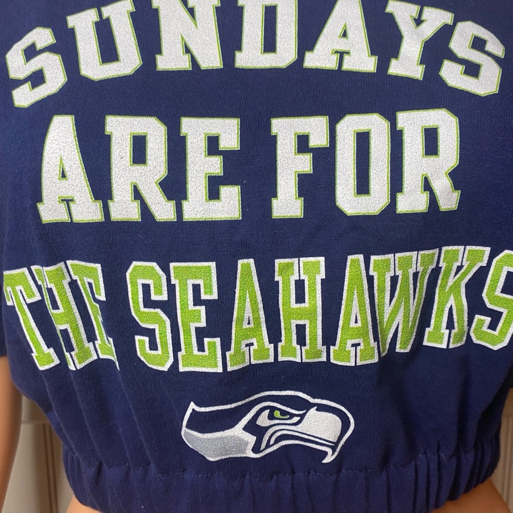 Seattle Seahawks Crop Top - Picture 2 of 3